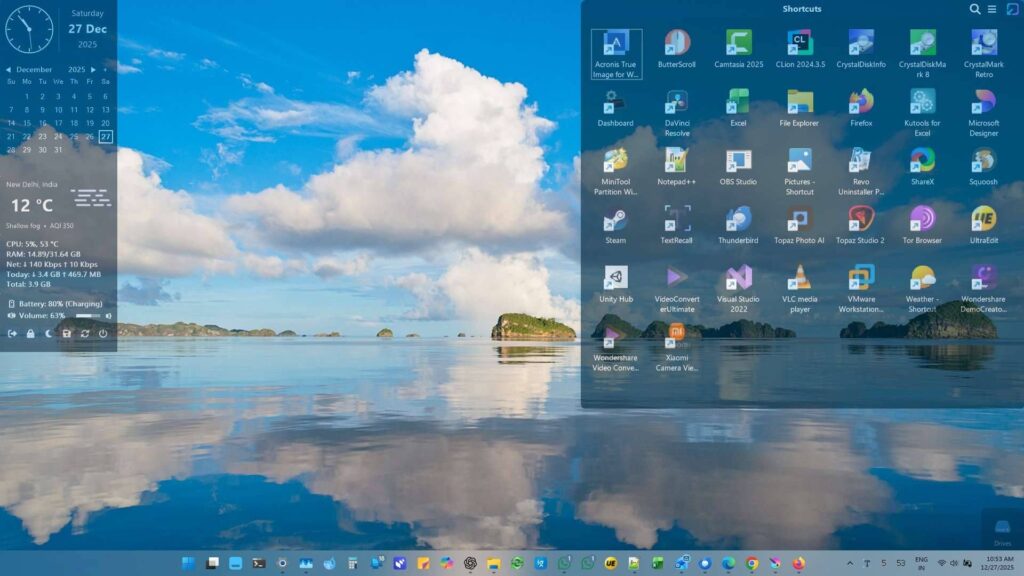 TidyPanel - Desktop Organizer & Widgets